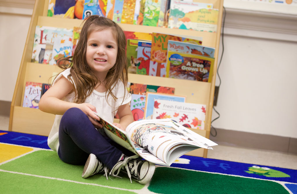 Learning to read at Saint Michael School